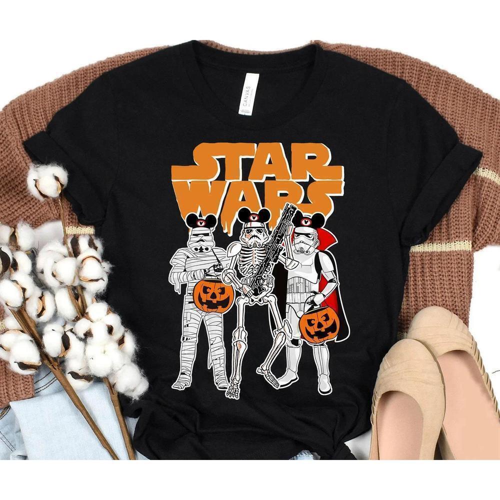 Star Wars Halloween Mummy Stormtrooper Skeleton Tshirt